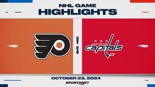 NHL Highlights | Flyers vs. Capitals - October 23, 2024