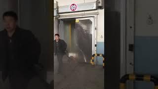electric sliding door for cold room