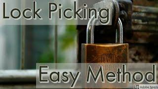 SIMPLE METHOD Tutorial How to make homemade lock picks and how to open locks with them