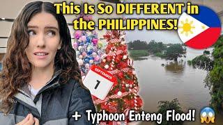 Foreigner's Biggest CULTURE SHOCK in the PHILIPPINES! Already Christmas? & Flooded by Typhoon Enteng