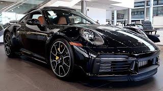 NEW Jet Black 2024 Porsche 911 Turbo S Coupe | SportDesign & Heritage