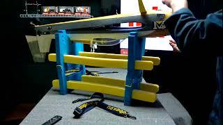 STANDBOX RC AIRPLANE TRANSPORT WORK STAND THIS IS COOL MUST SEE. E-FLITE FMS HOBBY ZONE SPEKTRUM ..