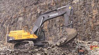 The Big Volvo EC700 Loading Hitachi EH1100 Mining Truck