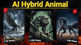 How to Create Viral Hybrid Animal Videos - New Method - AI Animals Fusion Part #2