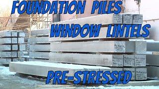 NEW Technology Foundation Piles and window lintels Pre-Stressed with SlipFormer сваи перемычки