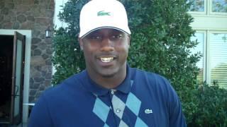 Ravens Prescott Burgess takes it to the golf course