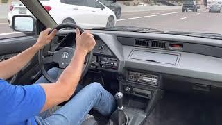 1986 Honda CRX Si Driving Video