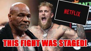 Jake Paul vs Mike Tyson fight DISASTER! Paul DESTROYED for fixing a FAKE FIGHT! Netflix was TERRIBLE