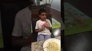 Gujarati American kid frustrated by khichdi | Funny | NRI | cute boy | Funny