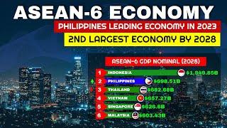 ASEAN-6 ECONOMY:  PH Leading Economy in 2023, 2nd Largest Economy by 2028