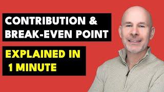 Contribution per Unit and Breakeven Point Explained in 1 minute  | ACCA PM | CVP Help