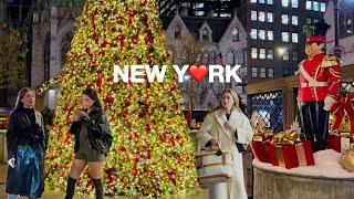 [4K]Magical Christmas Lights in New York CityLotte NY Palace, Cartier, Papillon & 5th Ave 2024