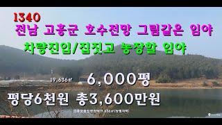 [번호 1340]전남 고흥군 밭같은 임야 총3,600만원