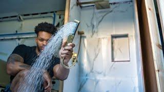 Building a FULL Shower in a VAN (Cargo Van to Tiny Home Conversion) Ep.2