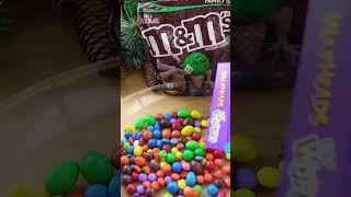 Satisfying M&M’s chocolate candy unboxing