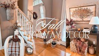 FALL ENTRYWAY DECOR 2024 || FALL DECORATE WITH ME || Fall Entryway Styling Ideas