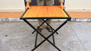 Ideas on how to make a smart folding table / Diy metal folding table