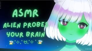 【ASMR】alien probes your brain for knowledge | roleplay️ | asking you questions  #3DIO #asmr