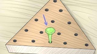 how to win the triangle golf tee game (Chinese checkers)