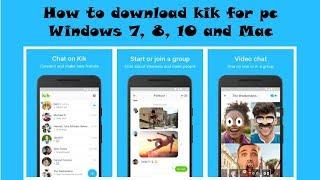 Download Kik messenger for PC - Windows 7, 8, 10 and Mac