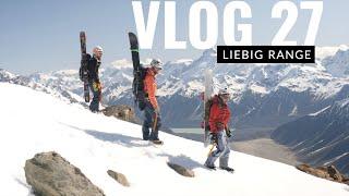 Freeride in the Liebig Range, New Zealand.