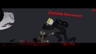 The Apocalypse, Zombie Survival In People Playground (E1)