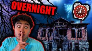 OVERNIGHT CHALLENGE IN HAUNTED HOUSE (GONE WRONG?!)