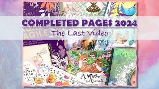 COMPLETED COLOURING PAGES 2024| THE LAST ONE! | ADULT COLOURING