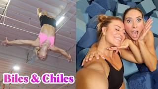 I GOT LOST IN AIR doing the BILES (tumbling vlog!)