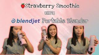  Strawberry Smoothie using Blendjet