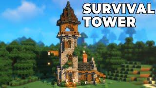 Minecraft: Easy Survival Tower Base [Tutorial]