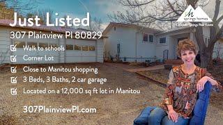 307 Plainview Pl Manitou Springs CO 80829  New Listing by Jennifer Boylan of Springs Homes