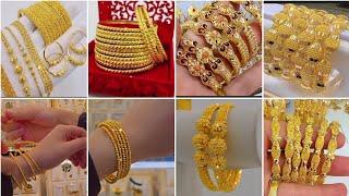 Latest Gold Bangles design 2025 |Bridal Gold Bangles design |Royal Gold bangles #goldjewelery #vlog