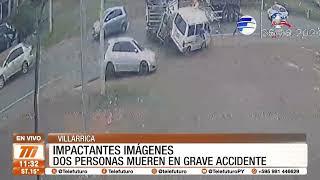 Dos personas mueren en grave accidente de tránsito