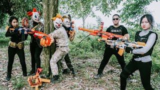 LTT Nerf Mod : S.W.A.T Warriors W Unbelievable Nerf Mod Hack Attack Masked Criminals Dangerous