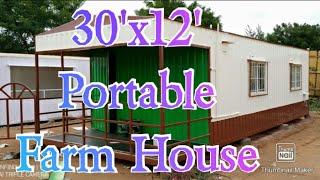 #porta#portable#container# Portable cabins, Pre Fabricated Portable Farm House 30'x12'.