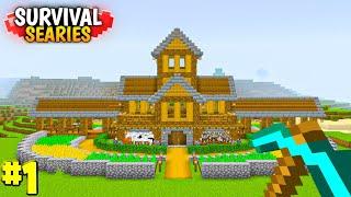 Minecraft PE Survival Series Ep 1 in Hindi 1.21 | Made op Survival Base & armor