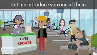  Fitness goals at the Gym | Learn english conversation | animated stories in english