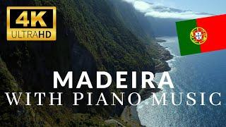 Madeira 4K  Drone with Relaxing Piano Music