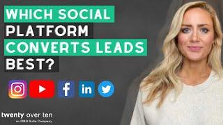 Which Social Media Platform converts leads best for Financial Advisors