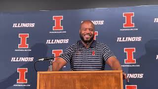 Illinois linebacker coach Archie McDaniel introduced