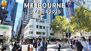 First Day of April in Melbourne Australia Walk Tour 2025 4K Video