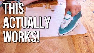 Super Easy Peel and Stick Tile Removal | Budget Mobile Home Remodel #9