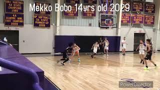 14 y/o Mekko Bobo c/o 2029’. Oklahoma City. #madehoops #ballislife #aau @mekkobobo @Vzear25