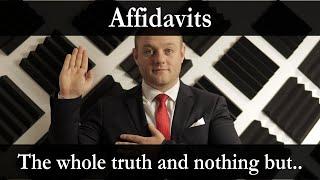 What is an Affidavit? Legal Definitions Series 5.