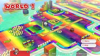 What if there was a Rainbow World in Super Mario 3D World?