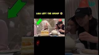 Lisa suddenly left when she heard what Jennie said.  #blackpink #lisa #jennie