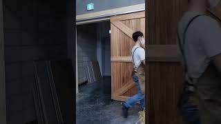 #슬라이딩 #도어 #미닫이 #문 #행거 #인테리아 #목문 #목공 #미닫이문
