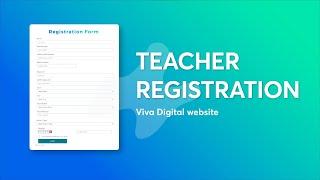 Viva Digital - Teacher/School Registration