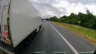 Truck number WGM 85123 trailer MK 851 from Baltic Transline. Road Rage.